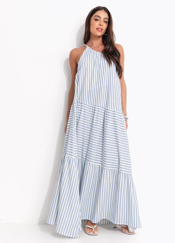 Vestido Listra Burburinho Azul