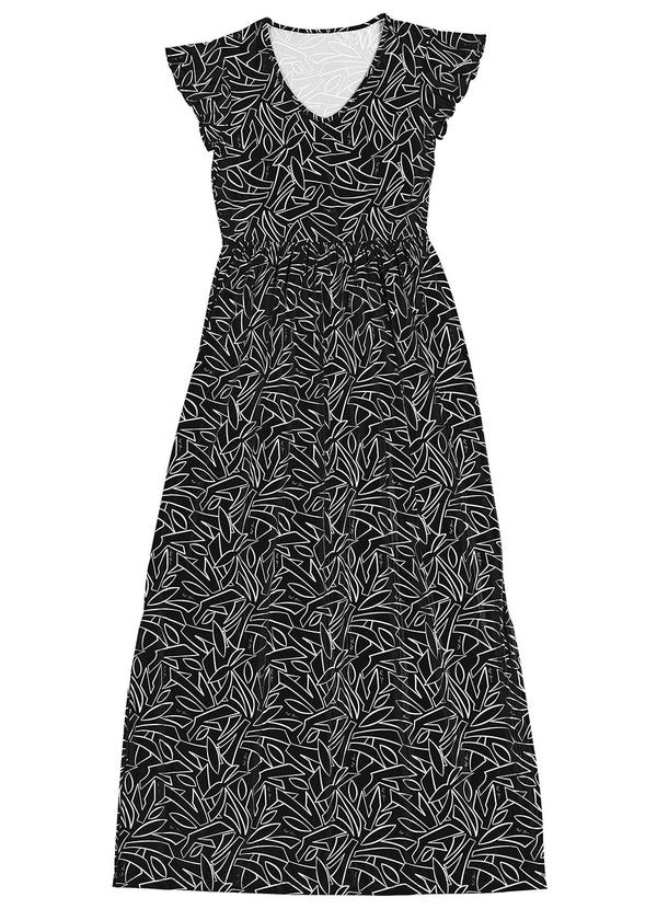 Vestido Longo Adulto Feminino Preto