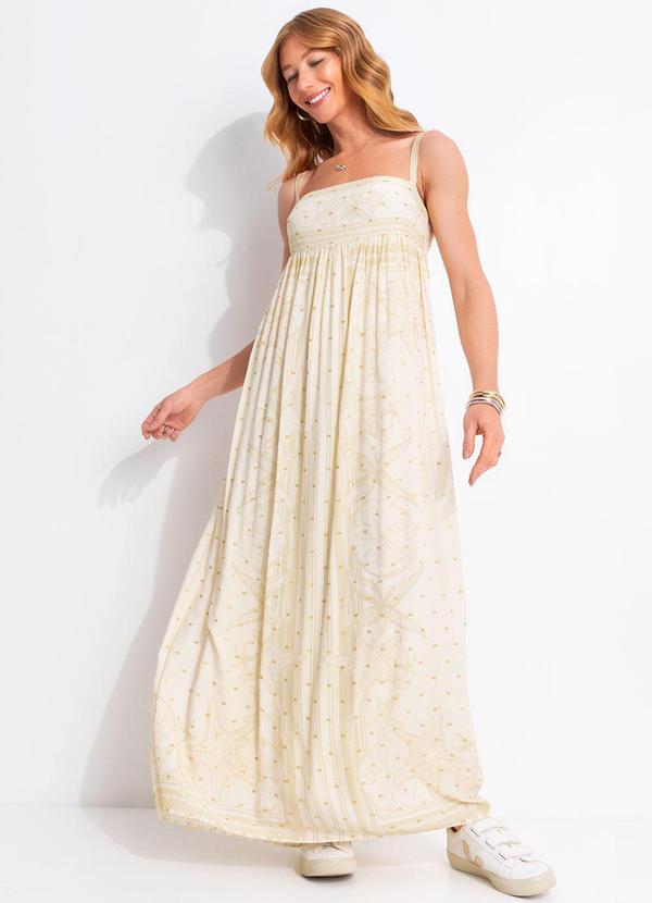 Vestido Longo Aventureiro Bege