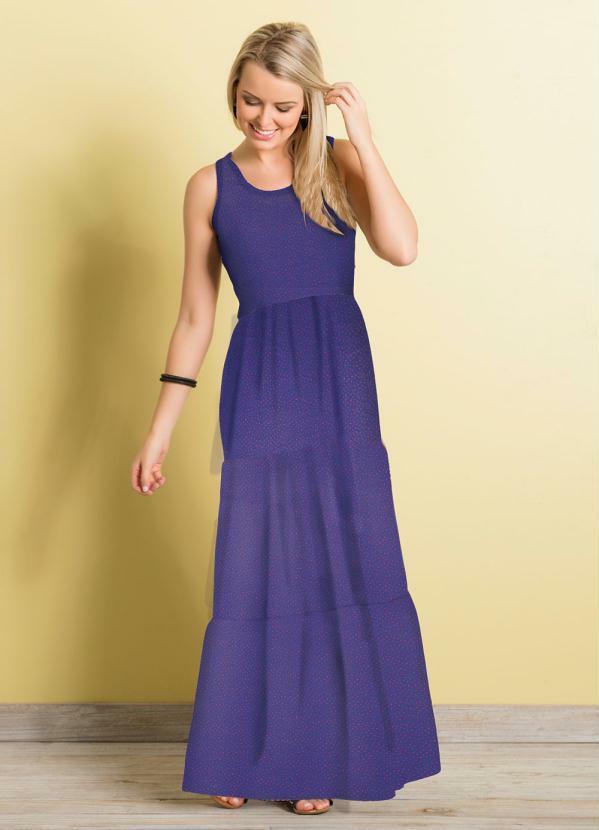 Vestido Longo Azul