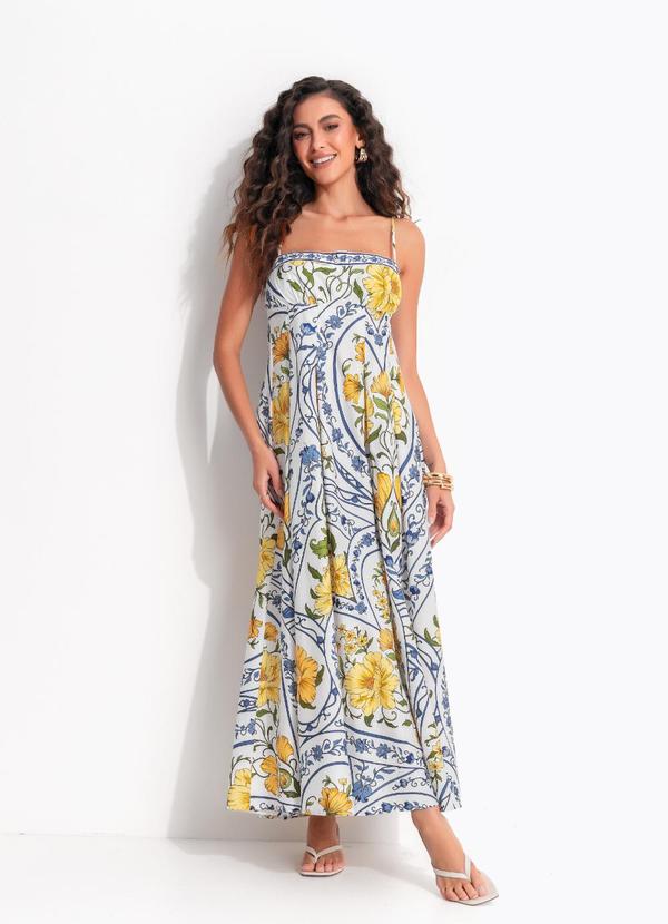 Vestido Longo Boho do Amor Off White