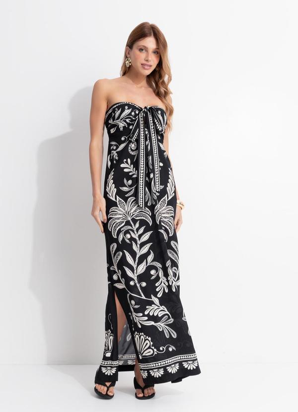 Vestido Longo Coqueiro Sereno Preto