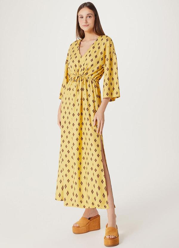 Vestido Longo Feminino Mostarda