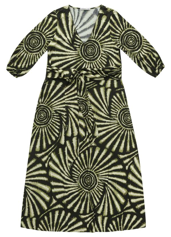 Vestido Longo Feminino Viscose Verde