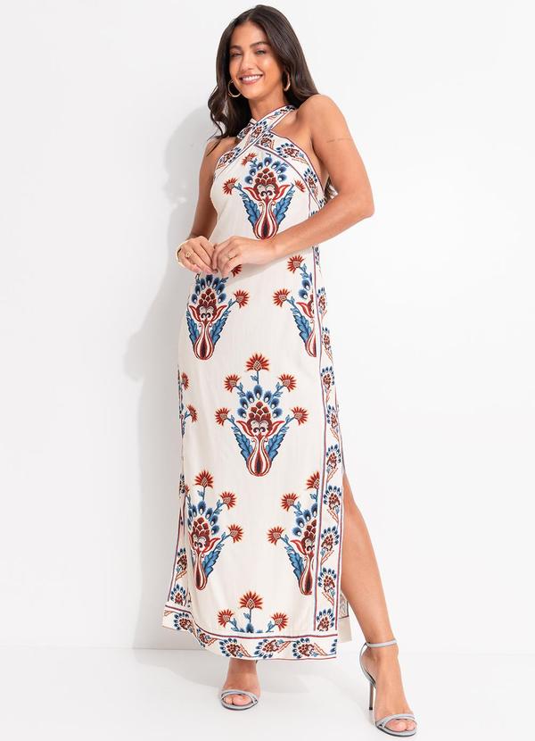 Vestido Longo Indra Bege