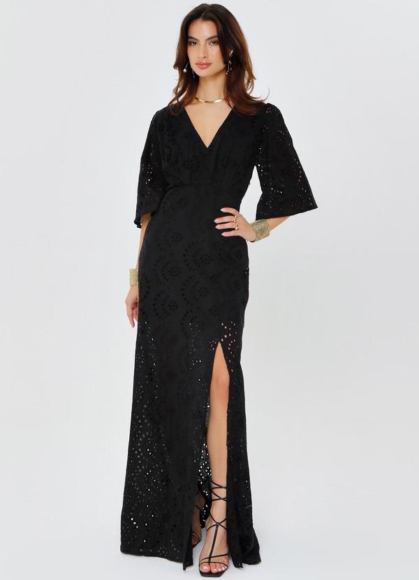 Vestido Longo Laise Gb Preto