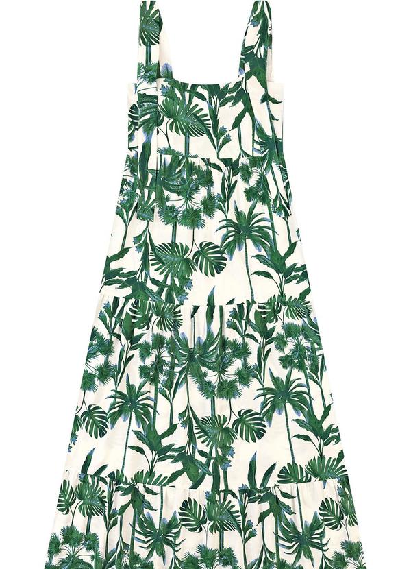 Vista 2 Vestido Longo Marias Folhagens Verde Malwee Malwee