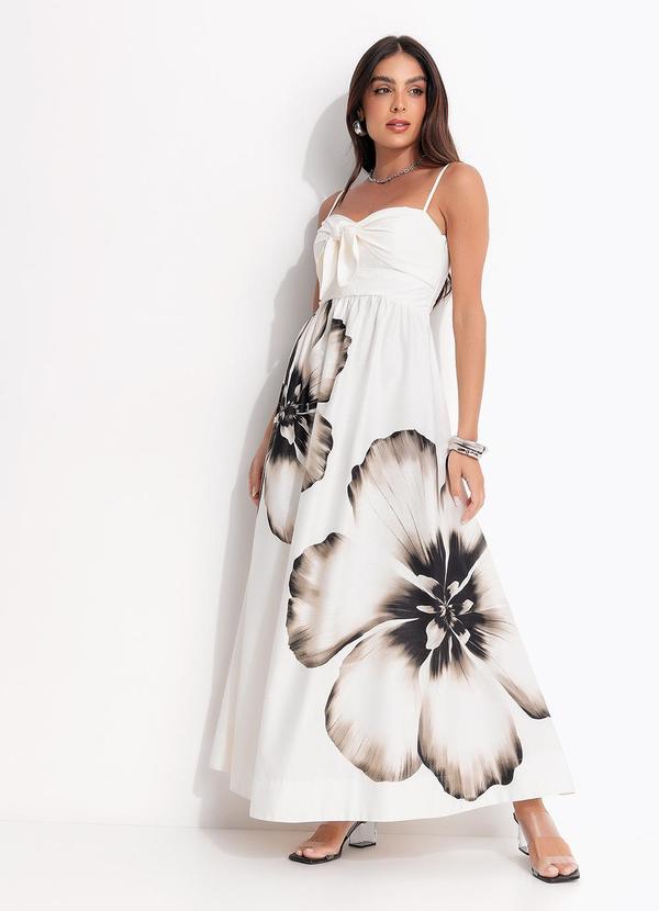 Vista 2 Vestido Longo Maya Off White FARM FARM