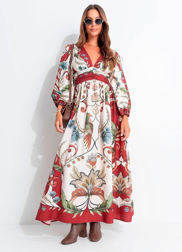 Vestido Longo Milena Vermelho