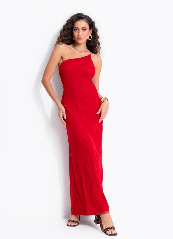 Vestido Longo Ombro Só Vermelho