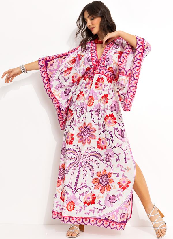 Vista 2 Vestido Longo Romance de Tucano Rosa FARM FARM