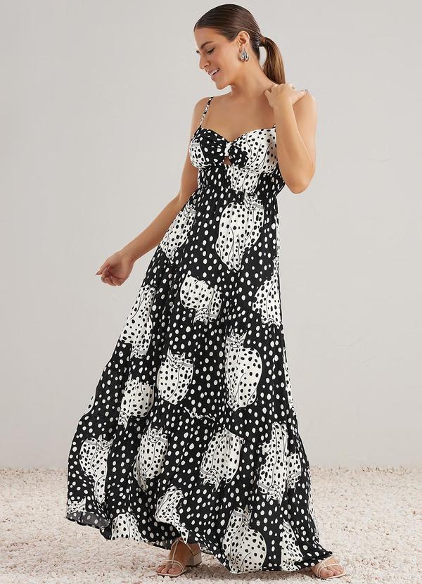 Vista 2 Vestido Longo Viscose Preto Angel Angel