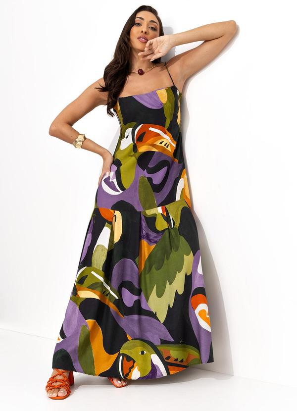Vestido Longo Voo Doce Preto