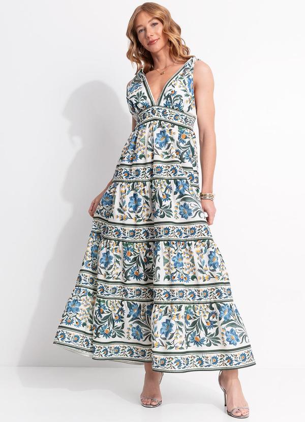 Vista 2 Vestido Marias Manoela Off White FARM FARM