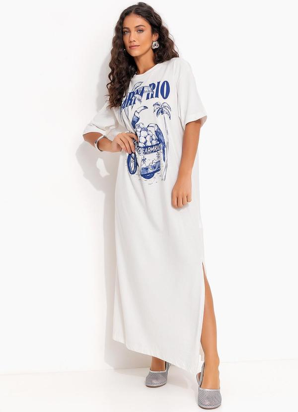 Vestido Midi Coco Gelado Off White