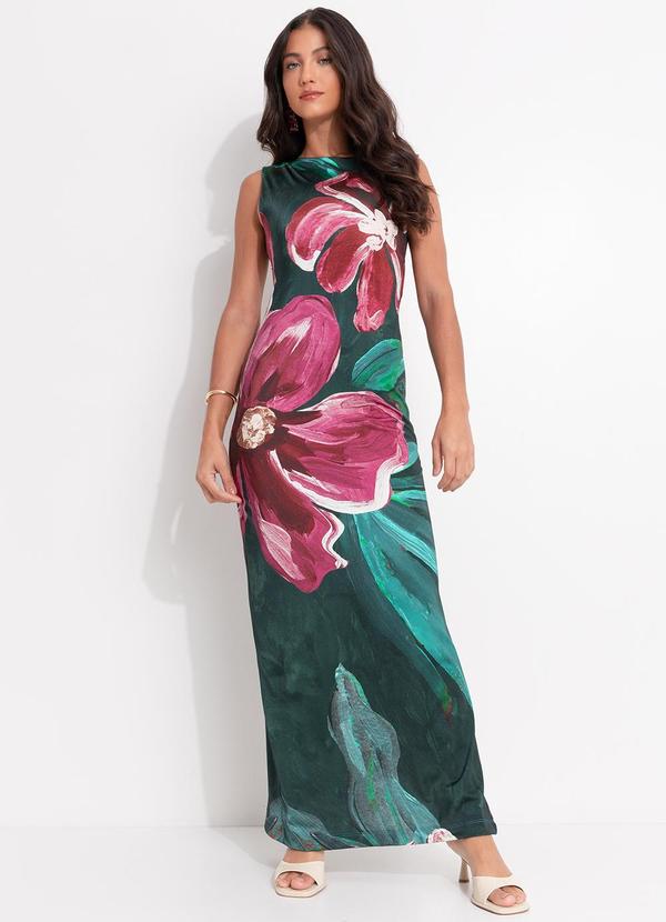Vestido Midi Lineia Verde