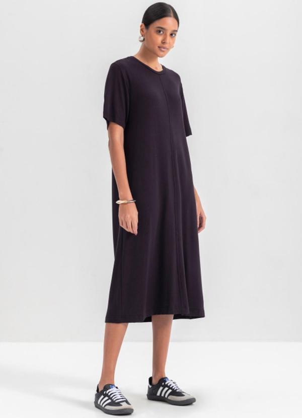 Vestido Moletinho Feminino  Preto