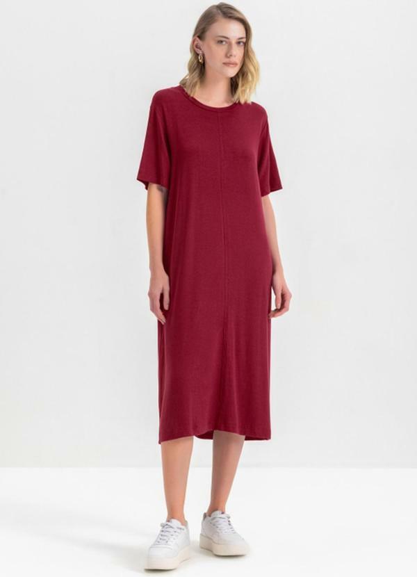 Vestido Moletinho Feminino  Vermelho