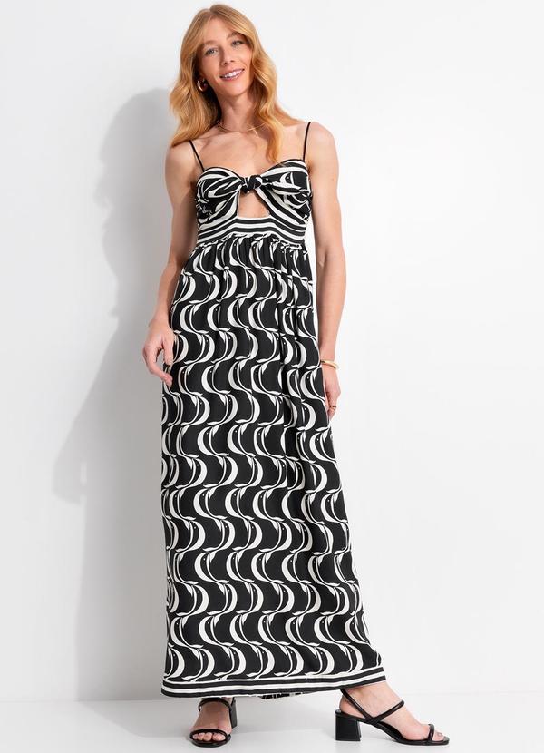 Vestido Nó Peixe Copa Preto
