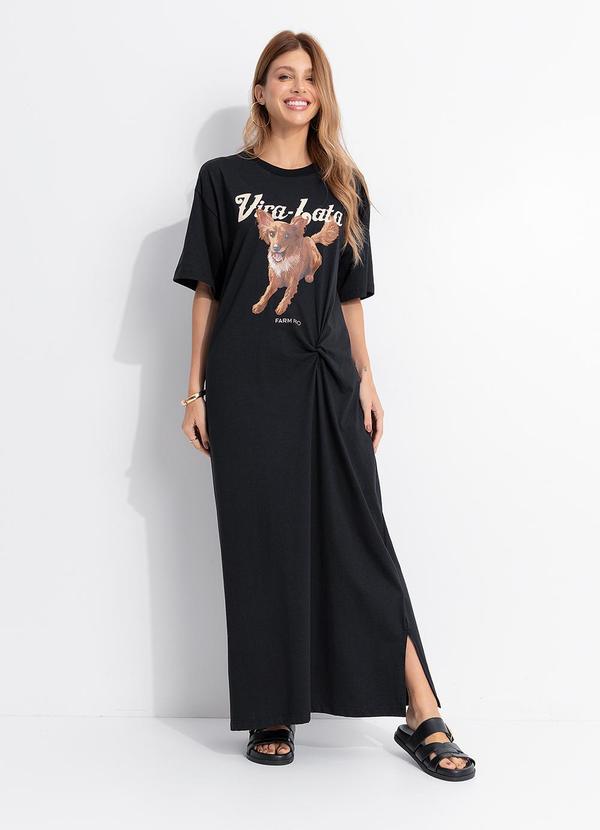 Vestido no Vira Lata Raposinha Preto
