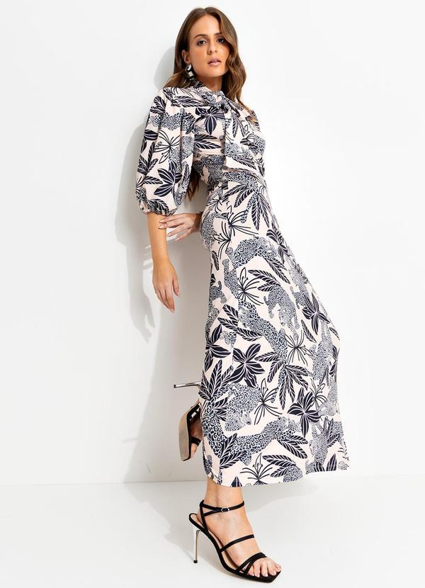 Vestido Onças em Malha Fria