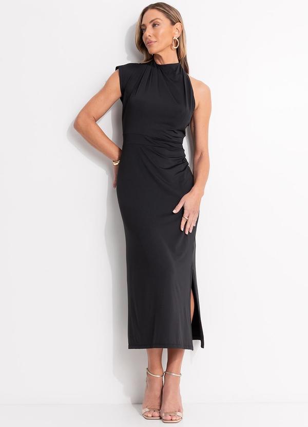 Vestido Preto em Malha Fria