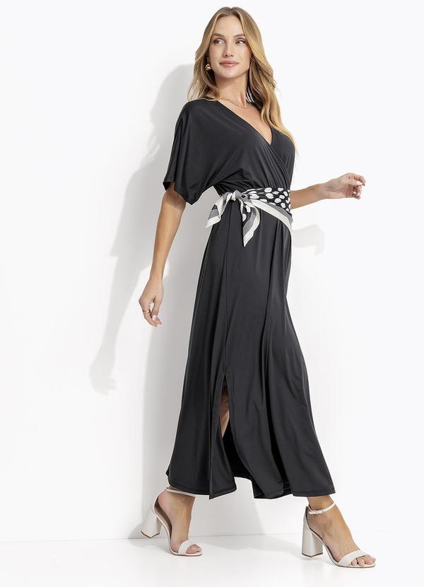 Vestido Preto em Malha Fria