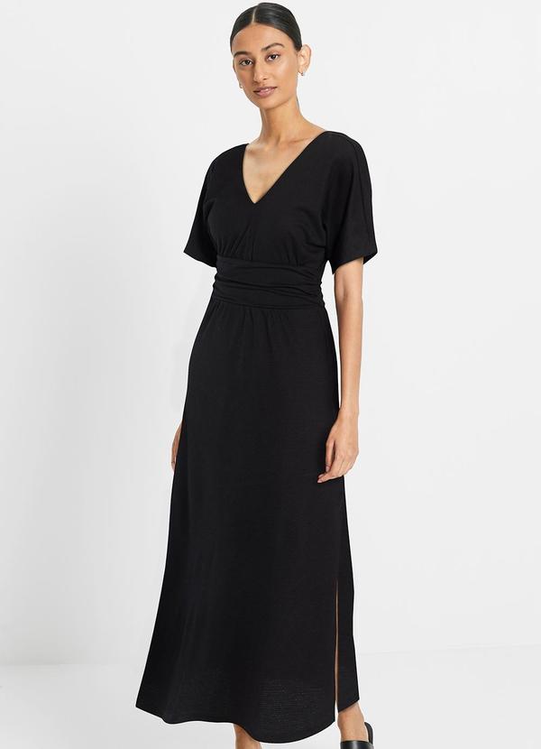 Vestido Preto em Malha Tricô