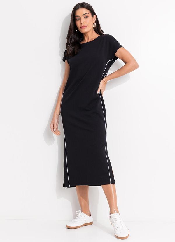 Vestido Preto em Moletom