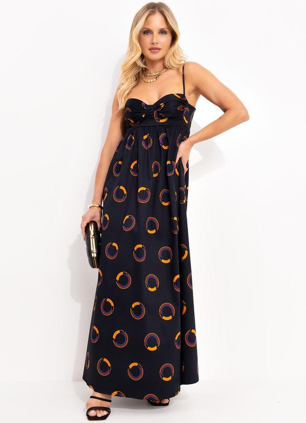 Vestido Tuca Poa Preto