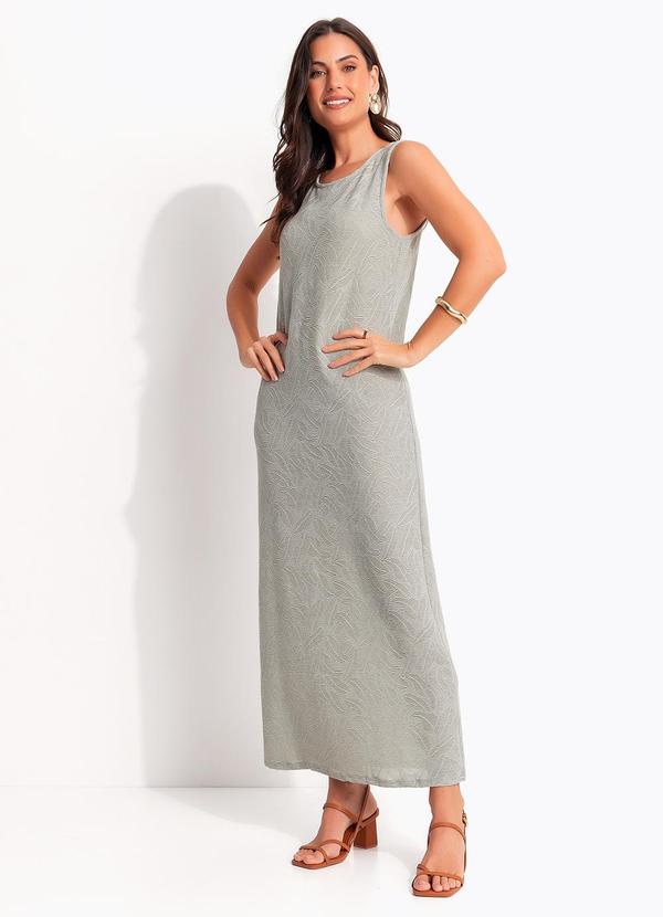 Vestido Verde Claro em Malha Devorê
