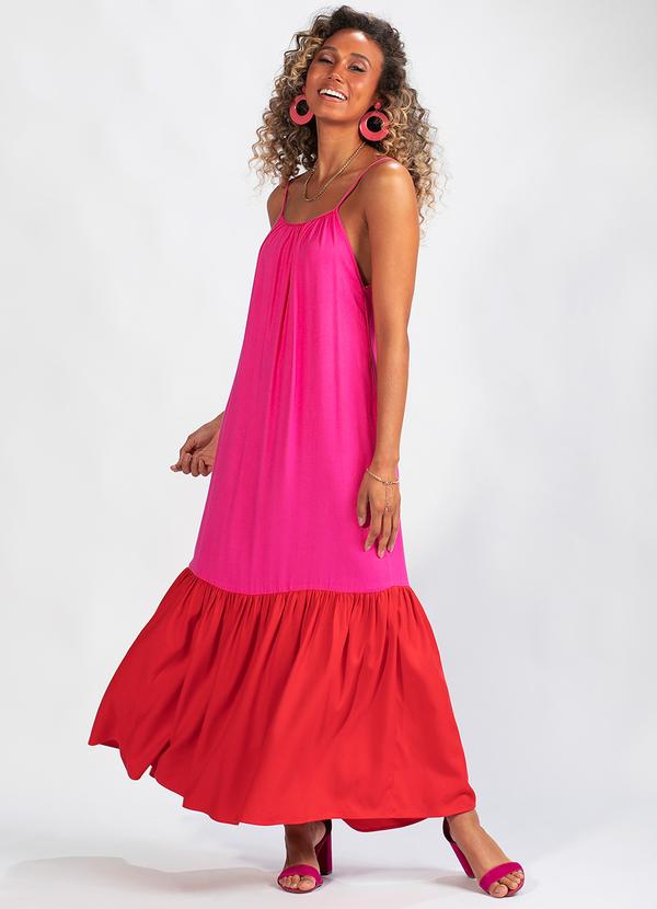 Vestido Viscose Rosa