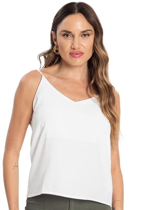 Blusa Crepe Feminina Branco