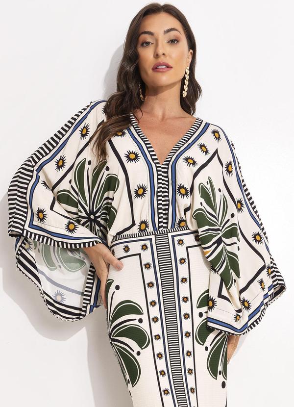 Body Mg Jardim Tropical Bege
