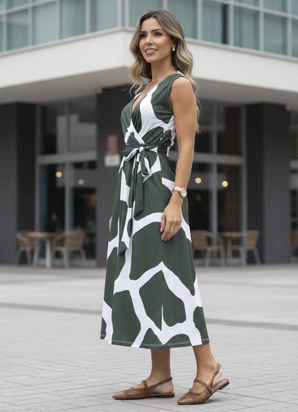 Vestido Bicolor em Malha Fria