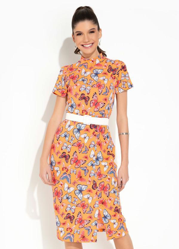 Vestido Borboletas Tubinho
