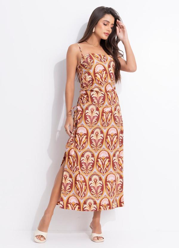 Vestido Camafeu Vermelho