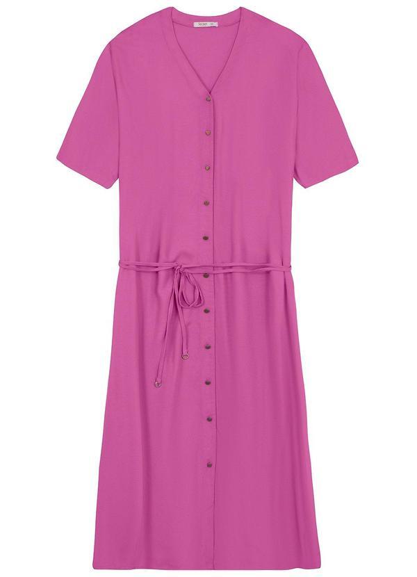 Vestido Chemise Plus Size Rosa