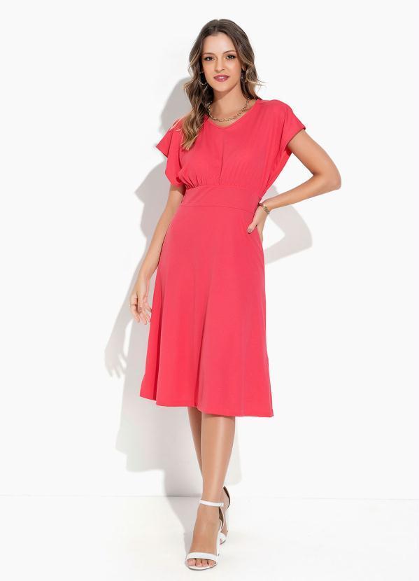 Vestido Coral Manga Japonesa
