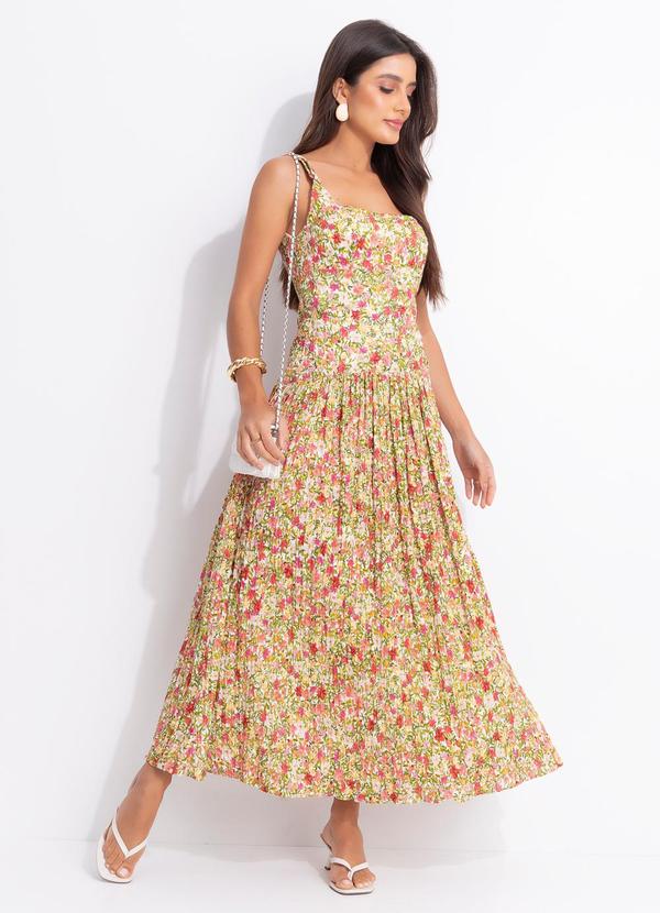 Vista 2 Vestido Cropped Flor de Fruta Bege FARM FARM