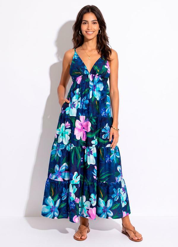 Vestido Cropped Lineia Azul