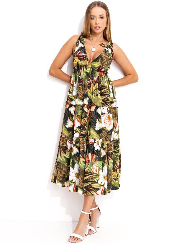 Vestido Cropped Palma do Norte Verde
