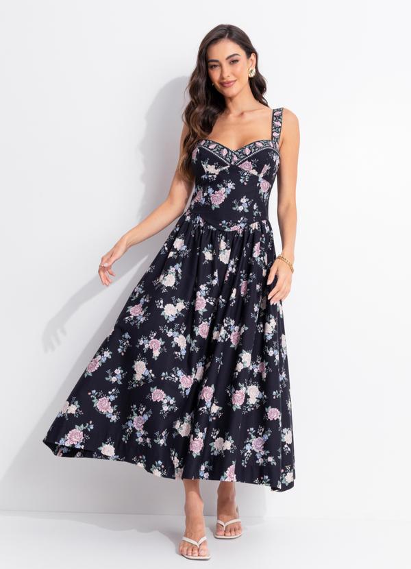 Vestido Cropped Romance Preto