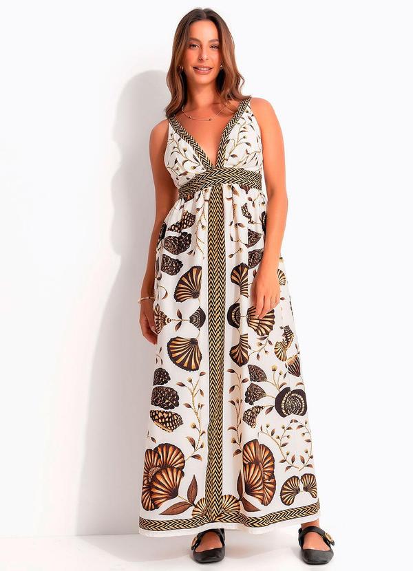 Vestido Cropped Sonho de Concha Bege