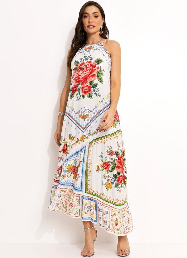 Vestido Croppedem Viscose Off White