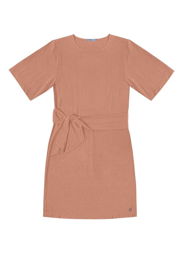 Vista 2 Vestido Curto Feminino com Cinto Marrom Endless Endless