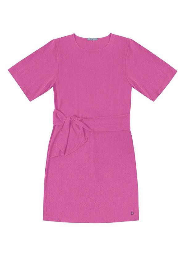 Vista 2 Vestido Curto Feminino com Cinto Rosa Endless Endless
