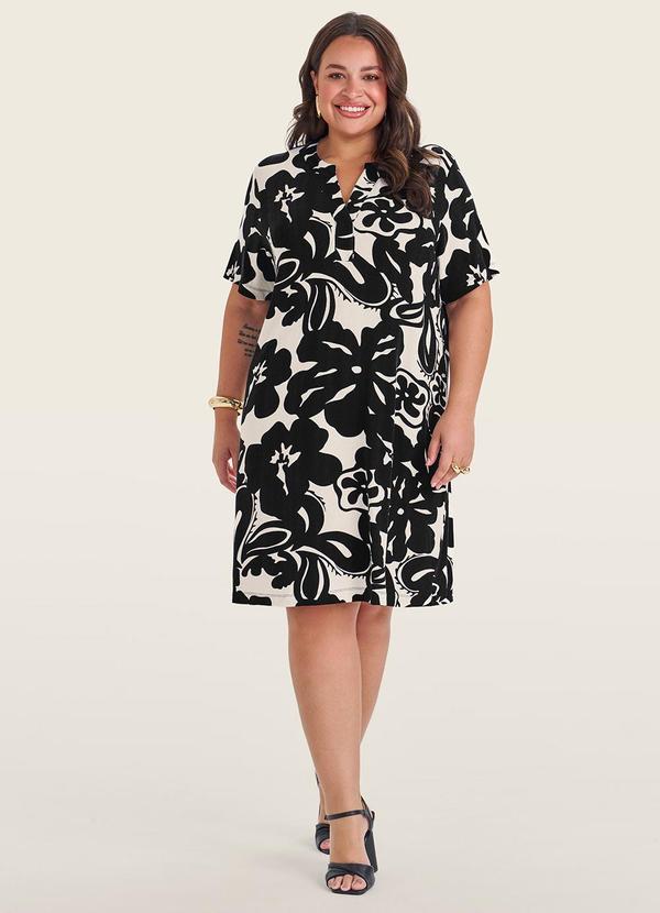 Vestido Curto Feminino Plus Size Preto