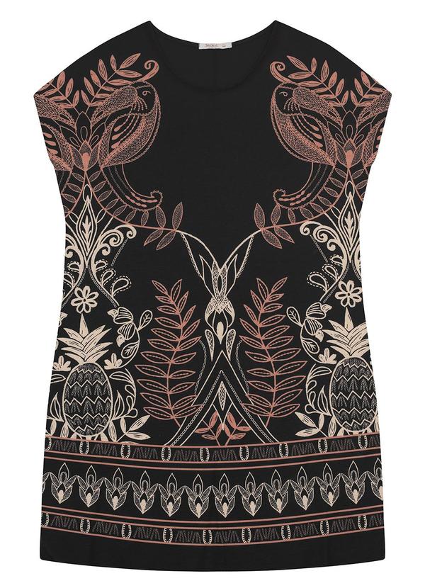 Vestido Curto Plus Size Preto
