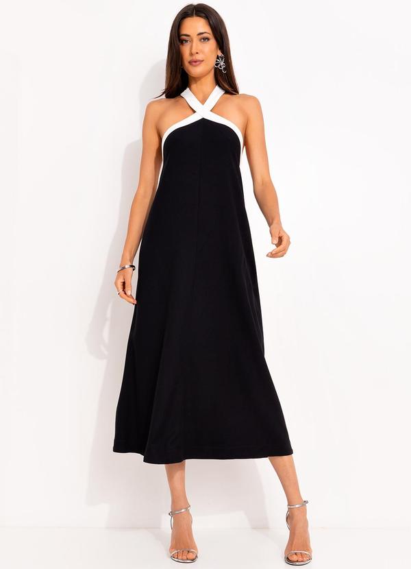 Vestido em Viscose Preto